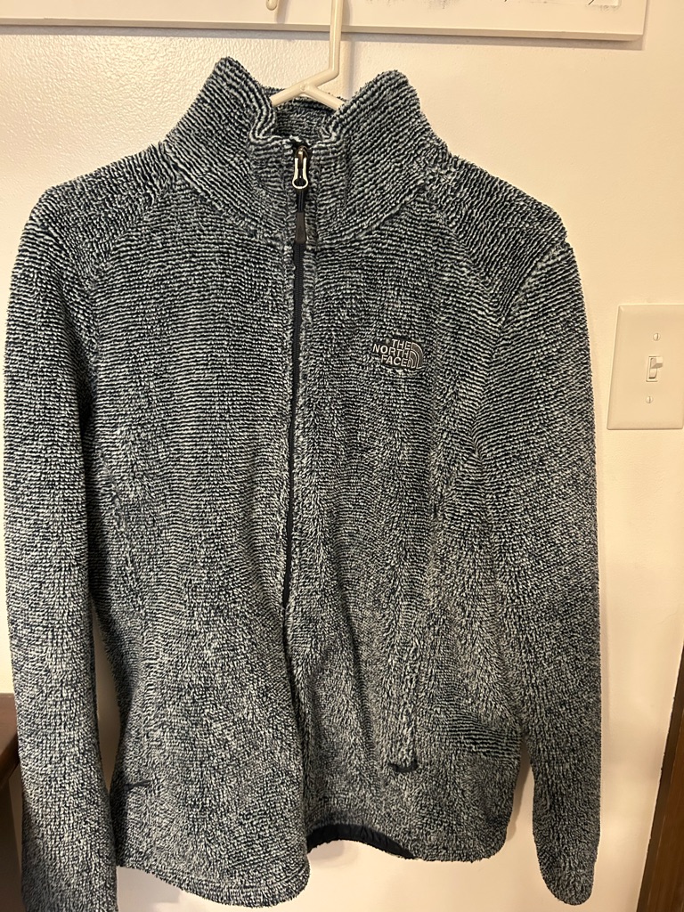 The North Face Women’s Heathered Navy Full-Zip Sherpa Jacket